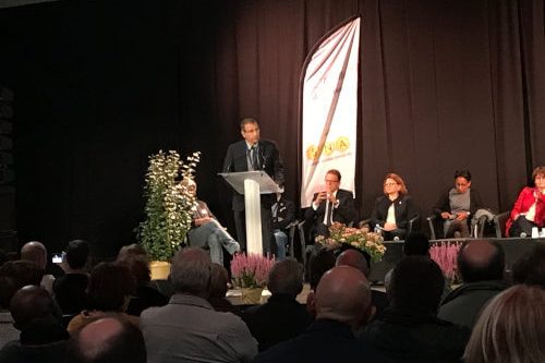 frankaletru-discours Frank Alétru lors de son discours d'ouverture du congrès d'apiculture de Rouen