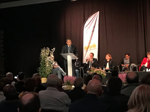 frankaletru-discours Frank Alétru lors de son discours d'ouverture du congrès d'apiculture de Rouen